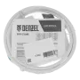Шнур сетевой Energy Series DENZEL, ПВС, 1,5 м, 3 x 1 мм, с неразборной вилкой, белый