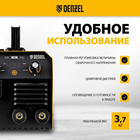 Аппарат инвертор. полуавтомат. сварки DENZEL Mini MIG-140LFG, 140 А, ПВ 60%