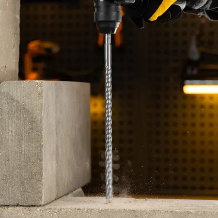 Бур по бетону DENZEL, цельная крестовая пластина, 12x315 мм, SDS PLUS