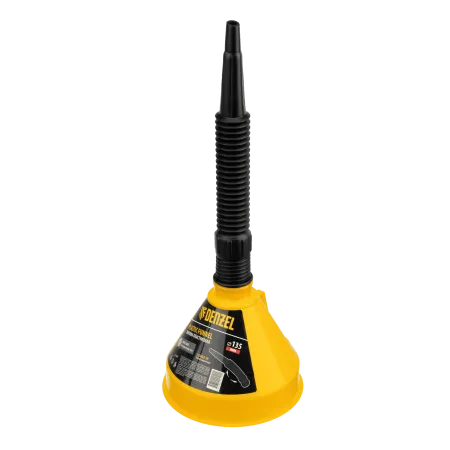 Воронка пластиковая DENZEL 135 мм с металлическим ситом и гибким наконечником