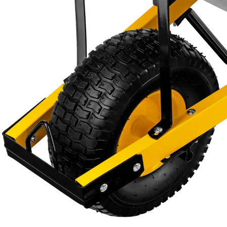 Тачка садовая DENZEL 68999, грузоподъемность 230 кг, 140 л, усиленная