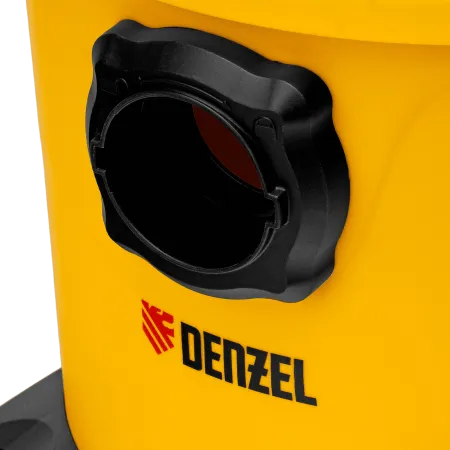 Пылесос строительный DENZEL RVC20, 1400 Вт, бак 20 л, шланг 3 м, розетка с автосинхр.