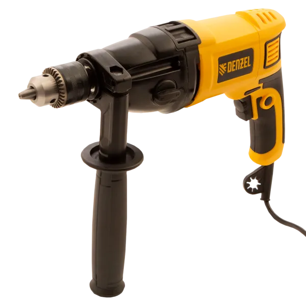 Ударная дрель DENZEL ID-1050-2, 1050 Вт, 0-3000/0-1100 об/мин, 0-48000/0-17600 уд/мин