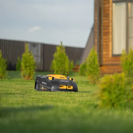 Робот-газонокосилка DENZEL Grass Master 1000  1000м2, 3Ач, 28V, LCD дисплей