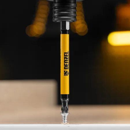 Бита DENZEL PH2х90, сталь S2, цилиндр., 10 шт. Е 6,3