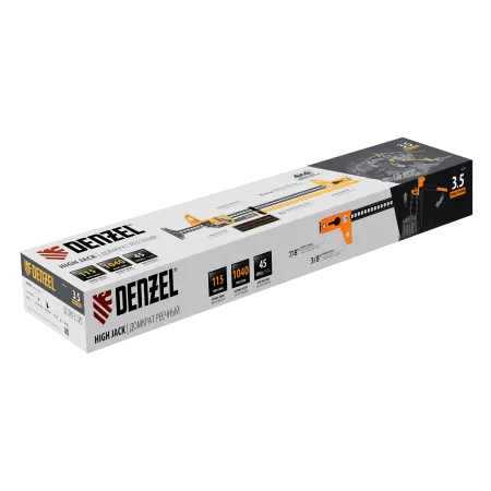 Домкрат реечный профессиональный DENZEL 3,5 т, 115-1040 мм, High Jack