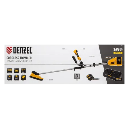 Триммер аккумуляторный DENZEL CBC350-36 Li-ion, 36 В, 350 мм