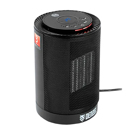 Тепловентилятор керамический электрический DENZEL DTFC-1200, 3 режима, вентилятор, нагрев 600/1200 Вт