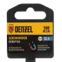 Отвертка DENZEL SL4х100 мм, CrV, трехкомпонентная рукоятка