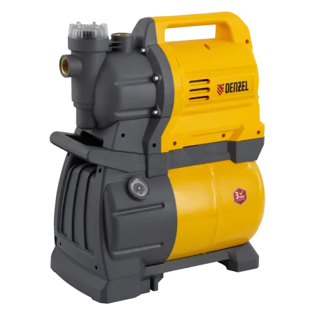 Насосная станция DENZEL X-PRO PSХ1300, 1300 Вт, 4500 л/ч, ресивер 24 л, высота подъема 48 м