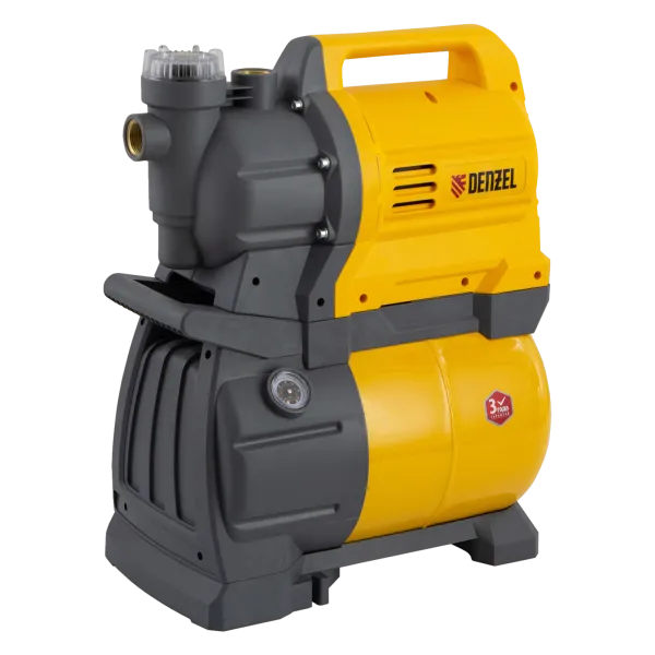Насосная станция DENZEL X-PRO PSХ1300, 1300 Вт, 4500 л/ч, ресивер 24 л, высота подъема 48 м
