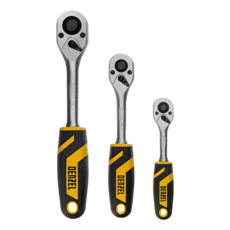 Набор инструментов DENZEL 1/2", 1/4", 3/8", CrV, S2, пластиковый кейс, 216 предметов