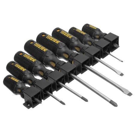 Набор отверток DENZEL 8 пр., CrV, трехкомпонентная рукоятка