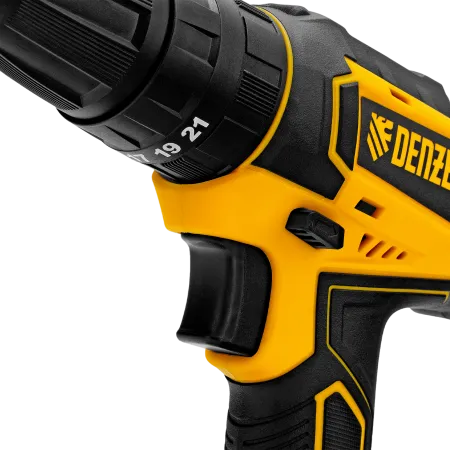 Дрель-шуруповерт аккумуляторная ударная DENZEL CID-18-02BM, Li-Ion, 18 В, 2 акк.
