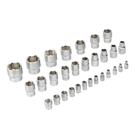 Набор инструментов DENZEL 1/2", 1/4", CrV, S2, пластиковый кейс, 109 предметов