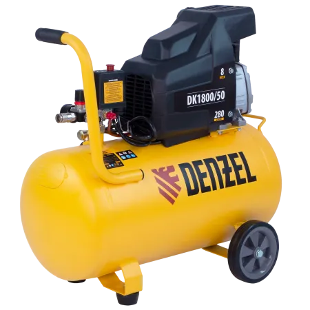 Компрессор воздушный DENZEL X-PRO DK1800/50, 1.8 кВт, 280 л/мин, 50 л