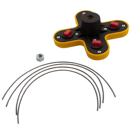 Триммерная головка DENZEL 96362, универсальная, гайка М10 x 1.25 левая