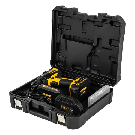 Аккумуляторная дрель-шуруповерт DENZEL BLDL-IB-18-02, 18 В, 2 x 2 Ач