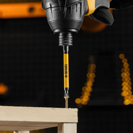 Бита DENZEL PZ2х90, сталь S2, цилиндр., 10 шт. Е 6,3