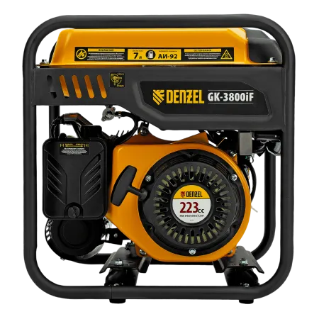 Генератор инверторный DENZEL GK-3800iF, 3,8 кВт, 230 В, ручной старт