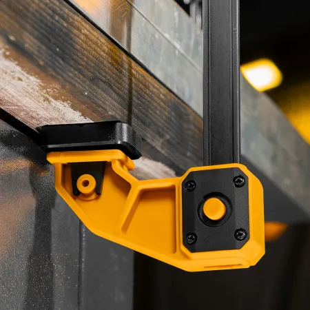 Струбцина DENZEL F-образная, быстрозажимная, 450 х 80 мм, усиленный нейлоновый корпус