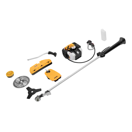 Триммер бензиновый DENZEL DGT-52-PRO, анти-вибро, 52 см3, неразъемная штанга