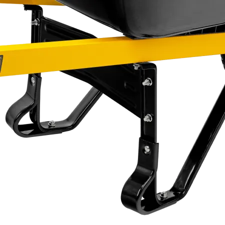 Тачка садовая DENZEL 68999, грузоподъемность 230 кг, 140 л, усиленная