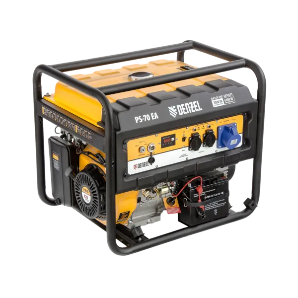 Генератор бензиновый DENZEL PS 70 EA, 7.0 кВт, 230 В, 25 л, электростартер