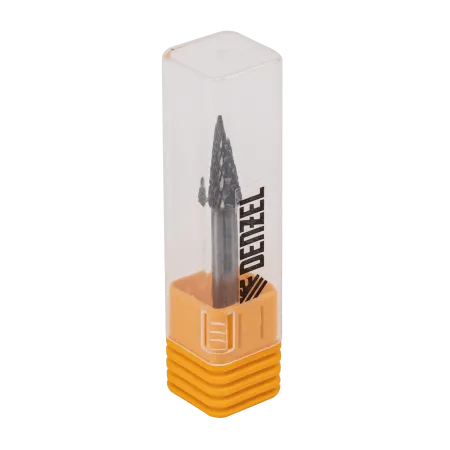 Борфреза по металлу DENZEL твердосплавная, коническая, тип-M, 8 мм