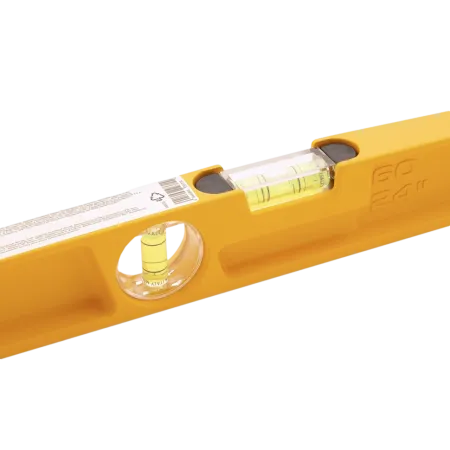 Литой уровень DENZEL 34935, 600 мм, 2 глазка, ударные площадки