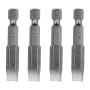 Набор бит DENZEL SL5/16"x2", 4 шт.