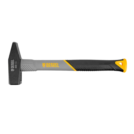 Молоток слесарный DENZEL 800 г, кованый, фибергласовая  рукоятка c TPR покрытием