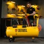 Компрессор безмасл. малошумный DENZEL DLP-3000/100, 3 кВт, 2х1,5 кВт,100 л, 2850 об/мин,500 л/мин