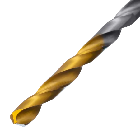 Сверло спиральное по металлу DENZEL 4 x 75 мм, Р6М5, Golden Tip