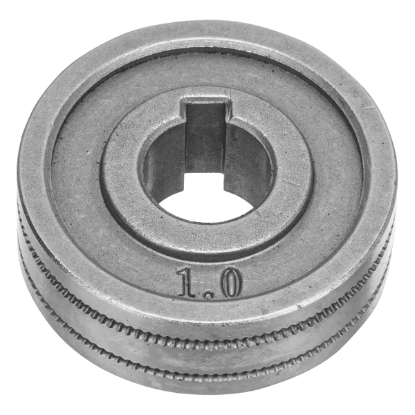 Подающий ролик DENZEL зубчатый профиль под флюсовую проволоку 0,8-1мм, 2 шт