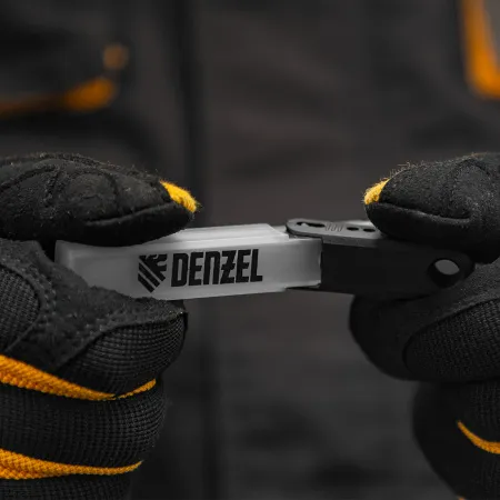Лезвия DENZEL 9 мм, сталь SK5 - 0,4 мм, 10 штук