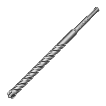 Бур по бетону DENZEL, цельная крестовая пластина, 14x215 мм, SDS PLUS