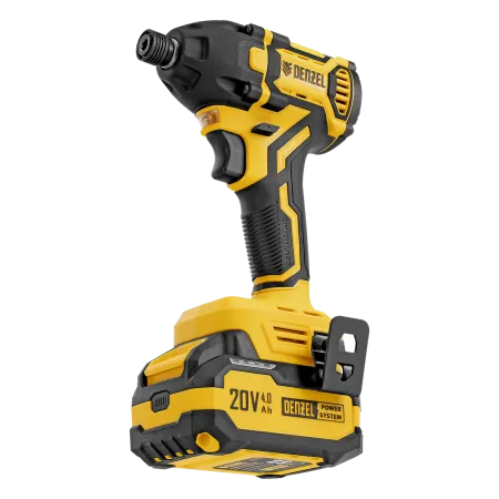 Винтоверт ударный аккумуляторный бесщет. DENZEL CIDH-BL-20-270, Li-Ion, 20 В