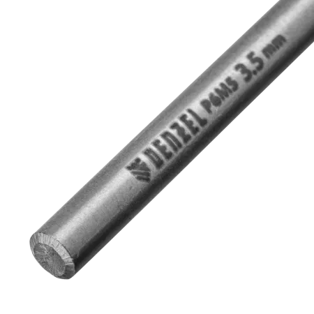 Сверло спиральное по металлу DENZEL 3,5 x 70 мм, Р6М5, Golden Tip, 2шт.