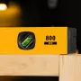 Уровень алюминиевый DENZEL магнит., фрезерованный, 3 глазка (1 зеркал.), 0,5 мм/м, 800 мм