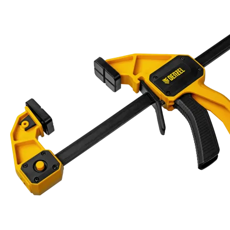 Струбцина DENZEL F-образная, быстрозажимная, 450 х 80 мм, усиленный нейлоновый корпус