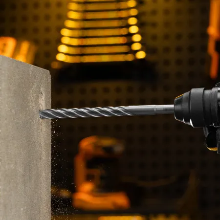 Бур по бетону DENZEL, цельная крестовая пластина, 12x215 мм, SDS PLUS