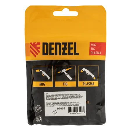 Держатель цанги для электрода DENZEL 2мм, 2,4мм, 3,2 мм, 10 шт