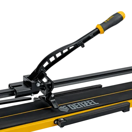 Плиткорез рельсовый DENZEL 800х16мм, каретка на подш., стальная станина, усил. рукоятка-пенал