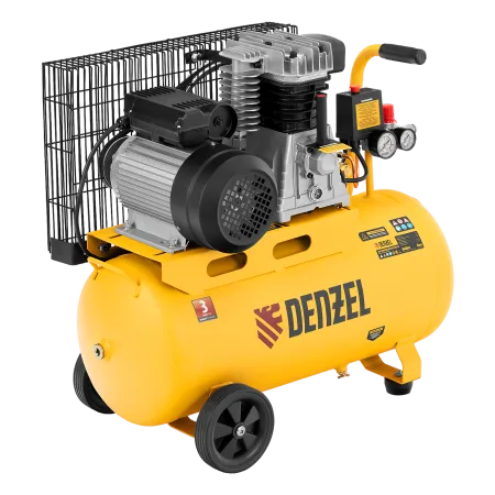 Компрессор воздушный DENZEL BCI2300/50, 2.3 кВт, ременный привод, 50 литров, 400 л/мин