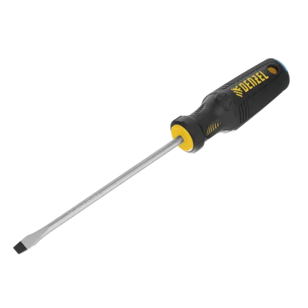 Отвертка DENZEL SL6x150 мм, CrV, трехкомпонентная рукоятка