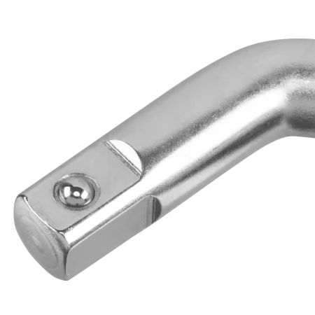 Вороток Г-образный DENZEL 250*50 мм, квадрат 1/2", CrV, матовый хром