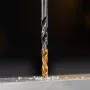 Сверло спиральное по металлу DENZEL 5 x 86 мм, Р6М5, Golden Tip, многогранная заточка