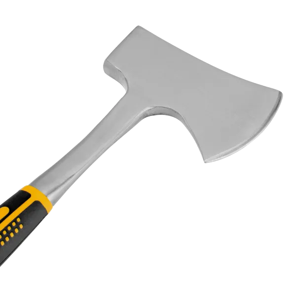 Топор цельнометаллический DENZEL, 800 г, двухкомпонентная обрезиненная рукоятка, прямой хват