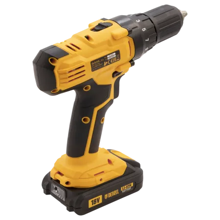 Аккумуляторная дрель-шуруповерт DENZEL CDL-IB-18-02, 18 В, Li-Ion, 2 x 1.5 Ач